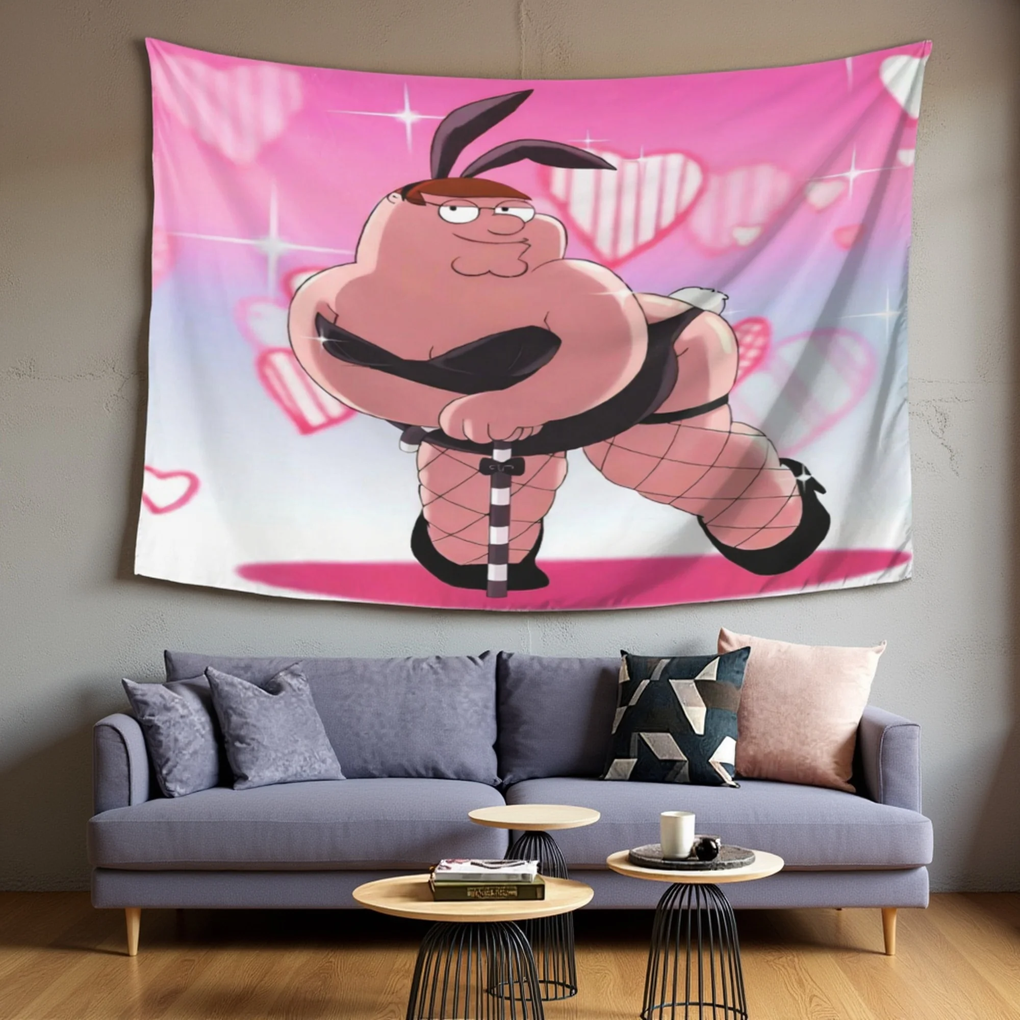 VIKAMA Parody House Peter, Inspiration-Designed Tapestry, For All Holidays, Tapestry Gift, Living Room Bedroom Office Home Decor