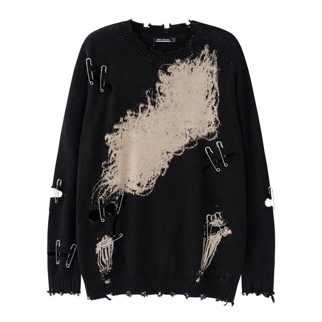 Yeezy sweater with holes hotsell