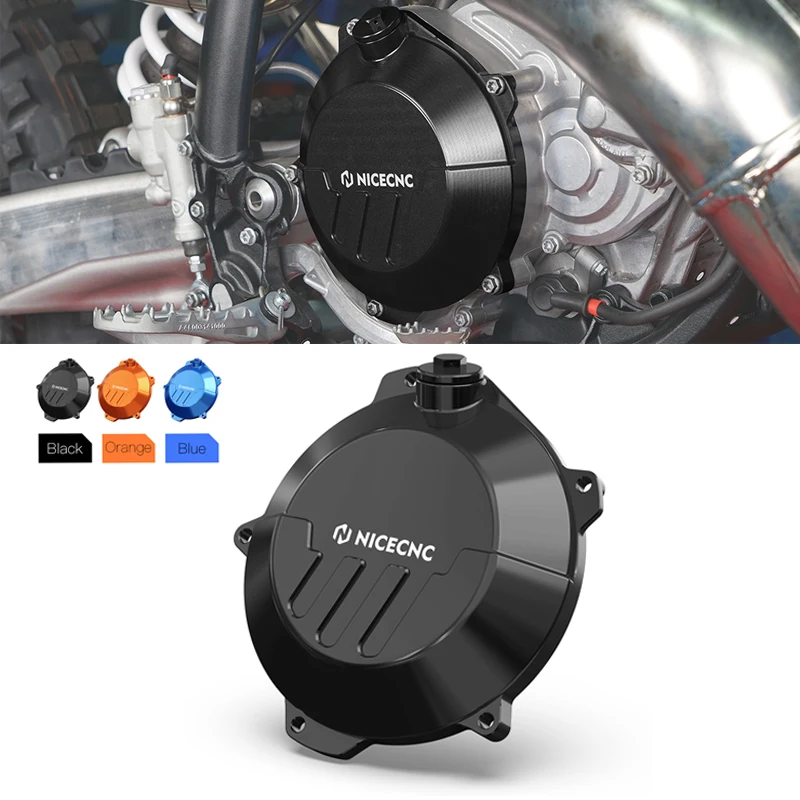NICECNC For KTM EXC 300 2024-2025 EXC 250 XCW 300 SXF 450 Reinforced Clutch Cover Guard For Husqvarna TE 300 For GasGas EC 300