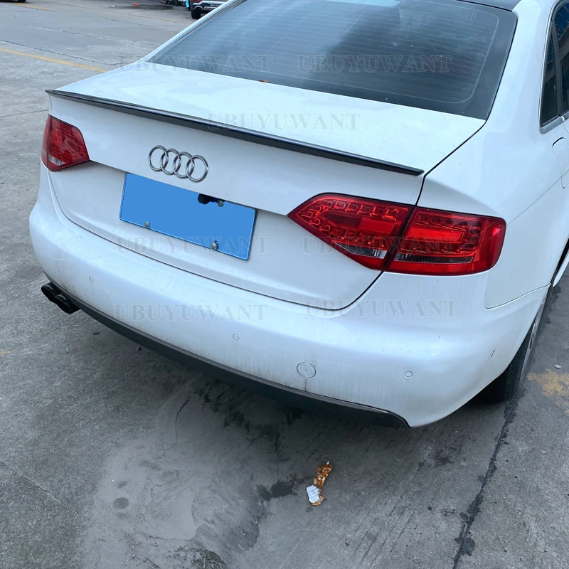 Voor Audi A4 B8 B8.5 Spoiler 2009-2016 Abs Plastic Ongeverfde Kleur Achterspoiler Kofferbak Lip Boot Cover Auto Styling