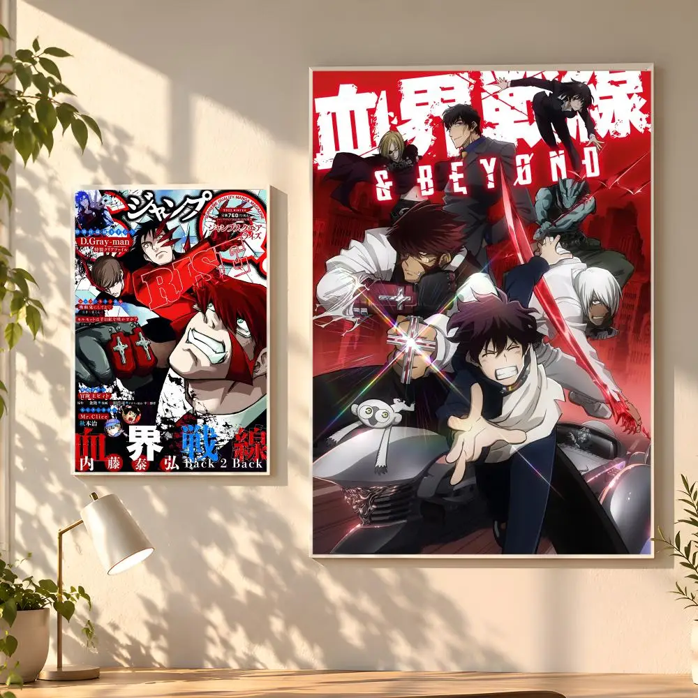 Anime B-Blood Blockade B-Battlefront Cool Poster Creative Room Art For Dorm Bedroom Study Apartment Home Gift