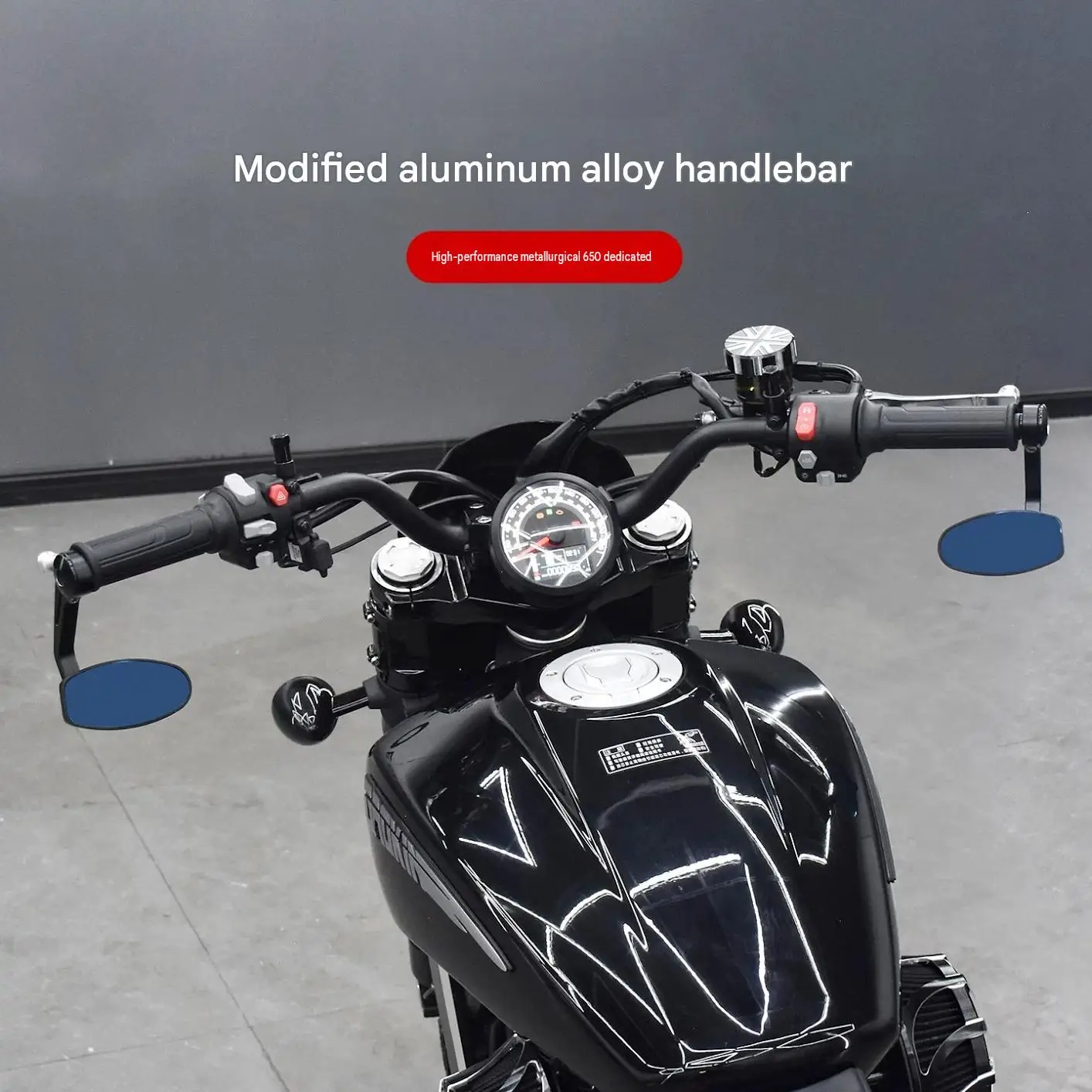 For GAOKIN Thor650 Aluminum Alloy Swallow-Shape Handlebar Low-Profile Contour Reduces Front Wind Resistance for Enhanced Cycling
