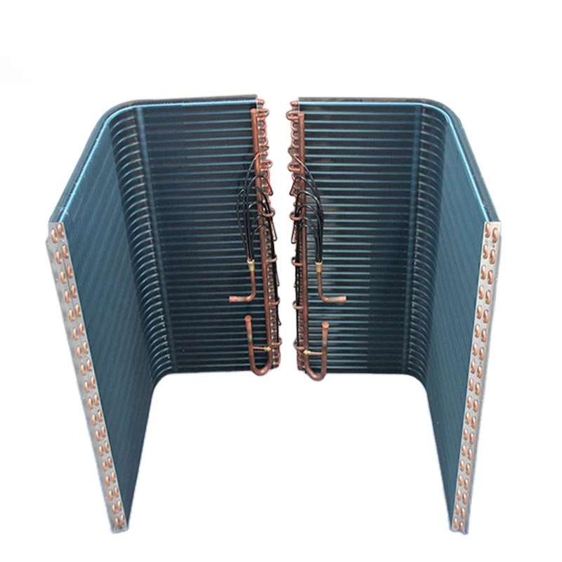 L Type Aluminum Fin Heat Pump Condenser Coils L Shaped Refrigerator Air Cooled Condenser Coil