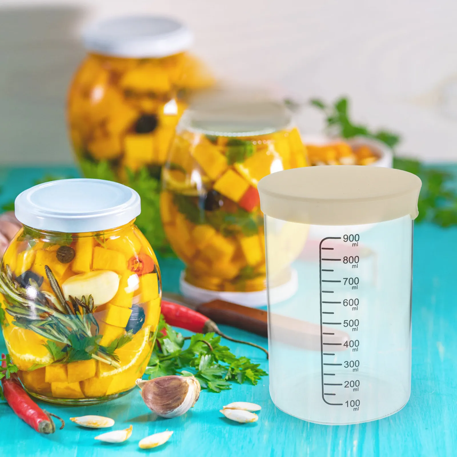 

Набор для закваски из 1 банки: термостойкий стеклянный контейнер для ферментации, легко моется, многоразовый, практичный контейнер для хранения