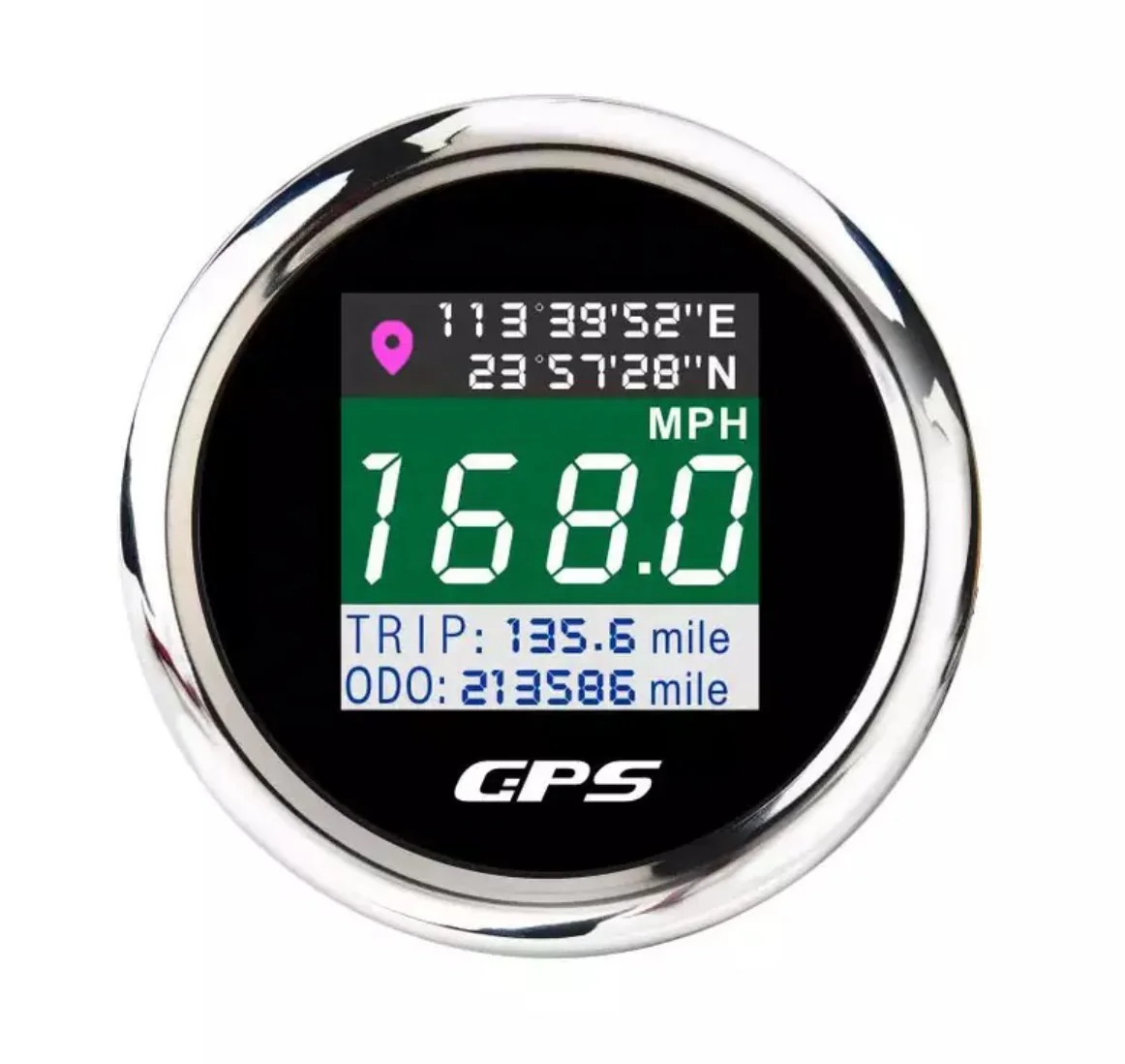 ODOMETRO del tachimetro GPS del calibro LCD TFT elettrico da 52 mm Viaggia una longitudine della latitudine