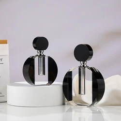 Crystal Black and White Perfume Bottle Crystal Perfume Bottles With Glass Rod Home Decoration Perfume Bottle decor 15ml-20ml