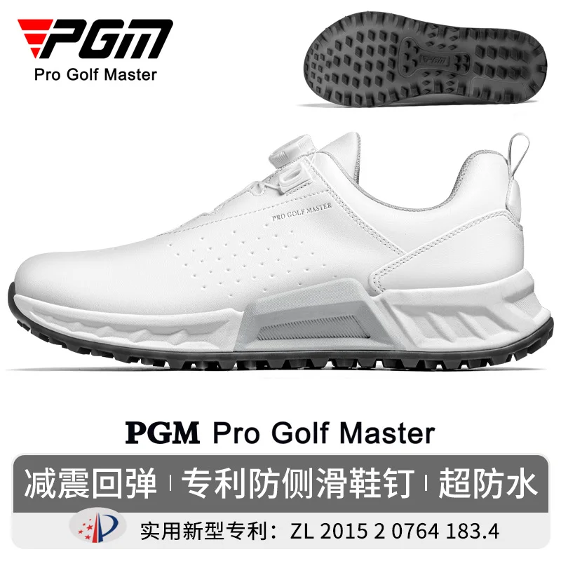 

PGM Men's Golf Shoes Summer Breathable Cushioned Rebound Knob Lace Sports Sneakers XZ436