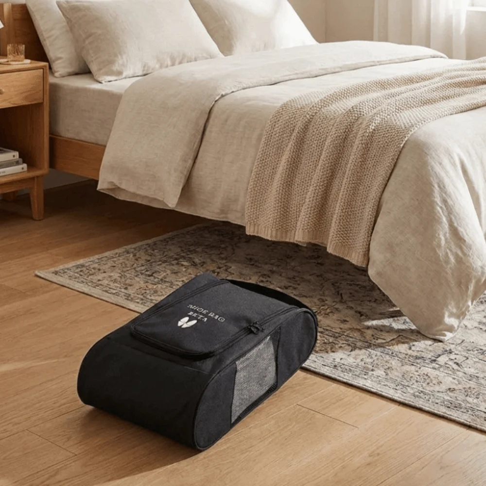 

Golf Handbag Oxford Cloth Shoe Storage Bag Hand-Held Breathable Travel Shoe Bag Dust-proof with Zipper Football Boot Bag Unisex