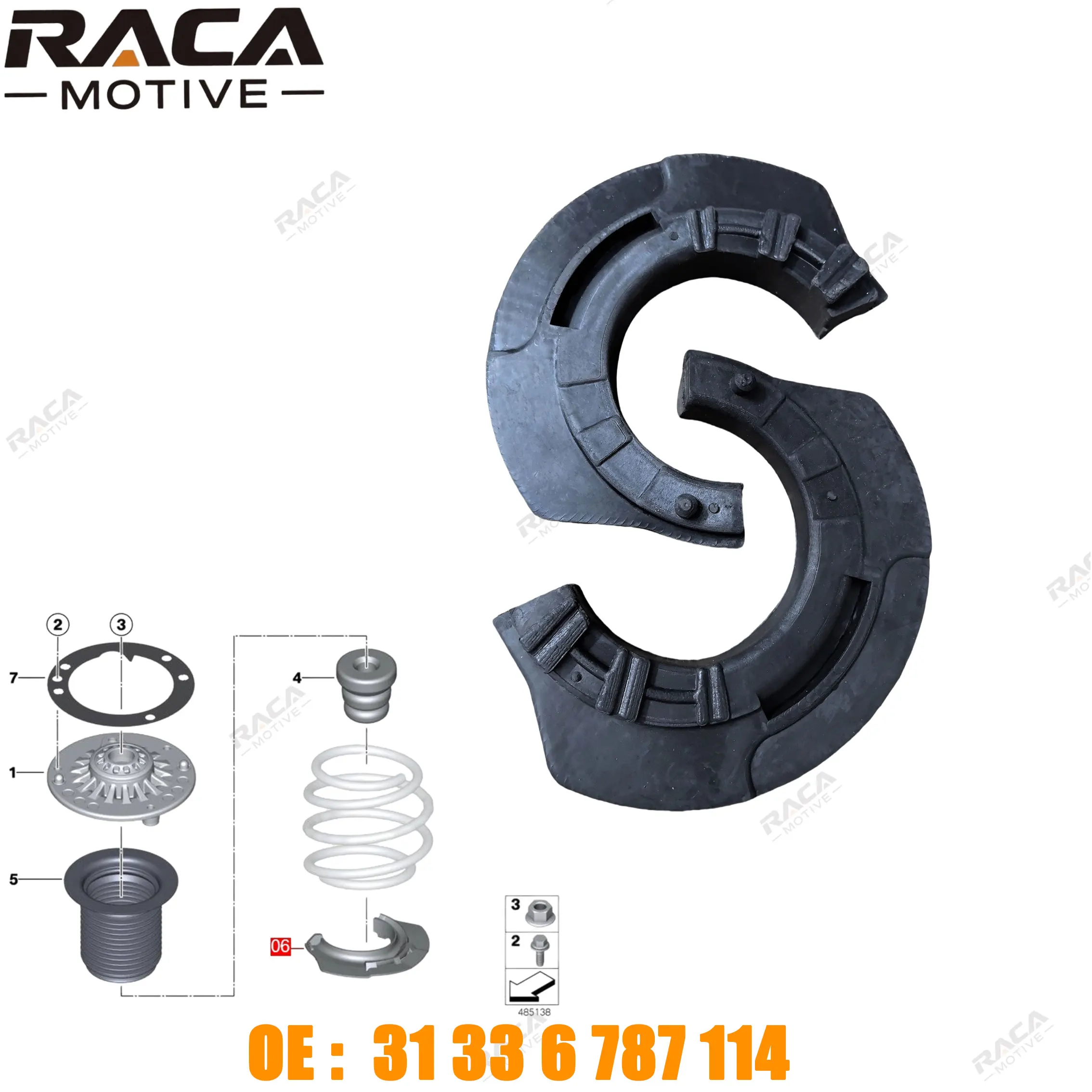 

Front Lower Shock Spring Pad for Bmw F20 116I 118I 120I 125I F22 F23 220I 228I F30 F34 320I 328I 335I F36 420I 428I 31336787114