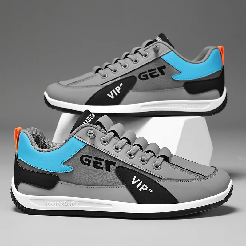 

Мужские повседневные туфли на плоской подошве, легкие, с мягкой подошвой, нескользящие, для прогулок на улице, модные молодежные спортивные кеды в стиле Джокер.