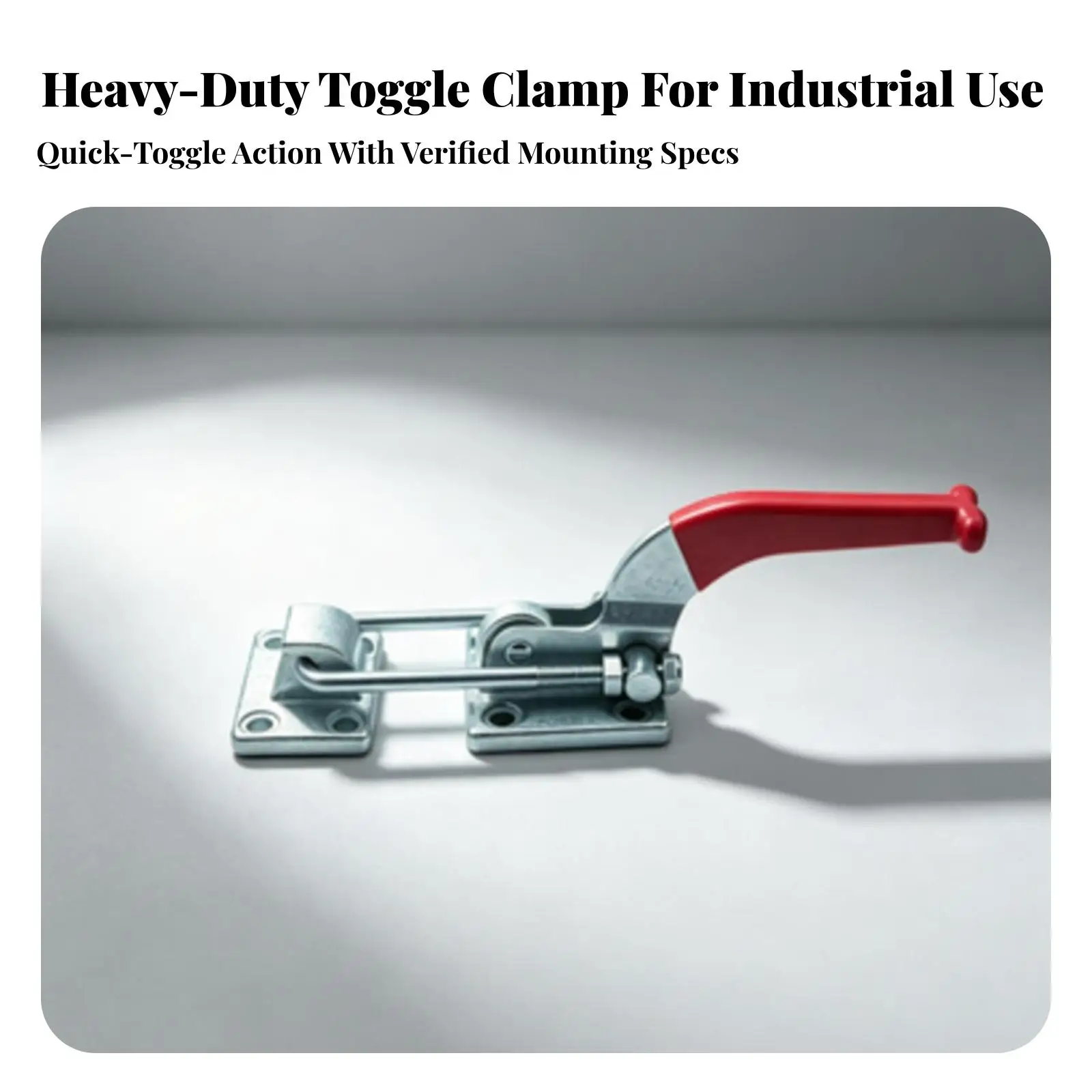 Iron Heavy Duty Clamp Toggle Latch Hardware with Adjustment Screw for Workshop Jigs and Utility Boxes Secure Lock