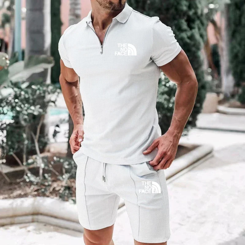 The brand-new 2025 men's short-sleeved summer sportswear collection for Europe and the United States features comfortable and br