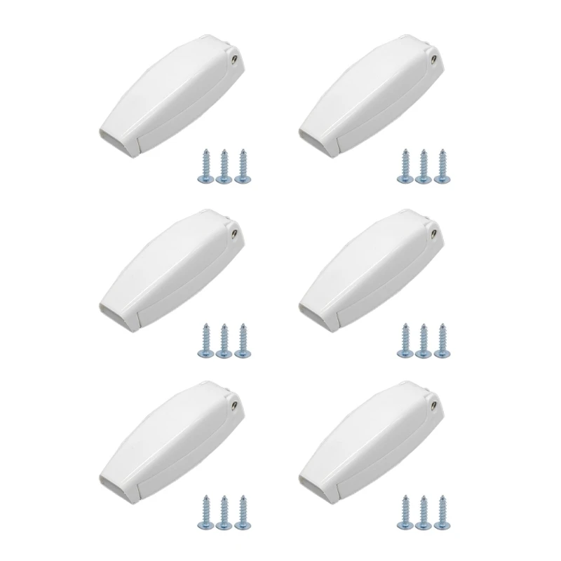 Trailer Baggage Door Holder Retainer 6-Piece ABS Spring Set for Storage Use