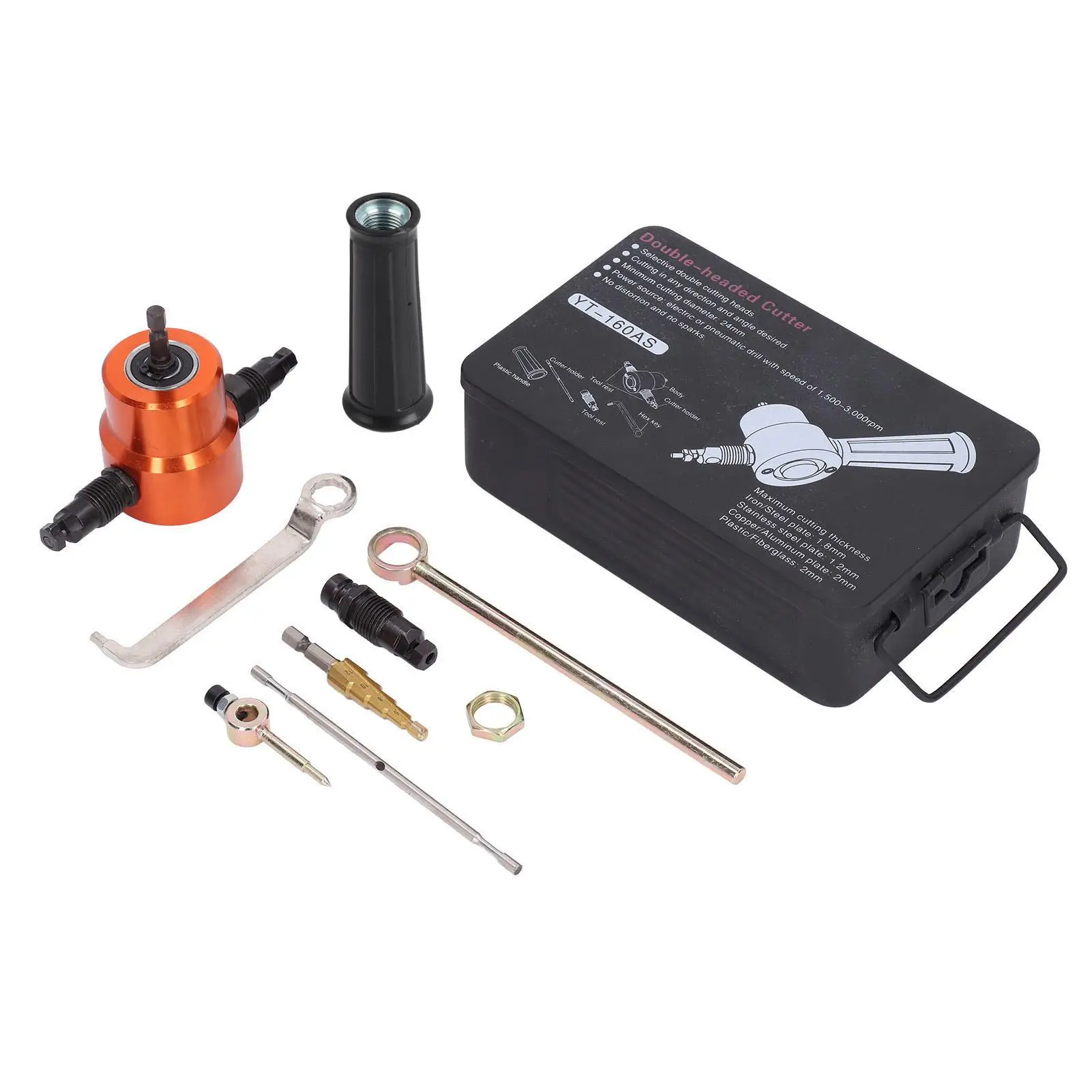 

Electric Nibbler Cutting Tool Double Head Cutter Stable Design for Home for auto Repair Work