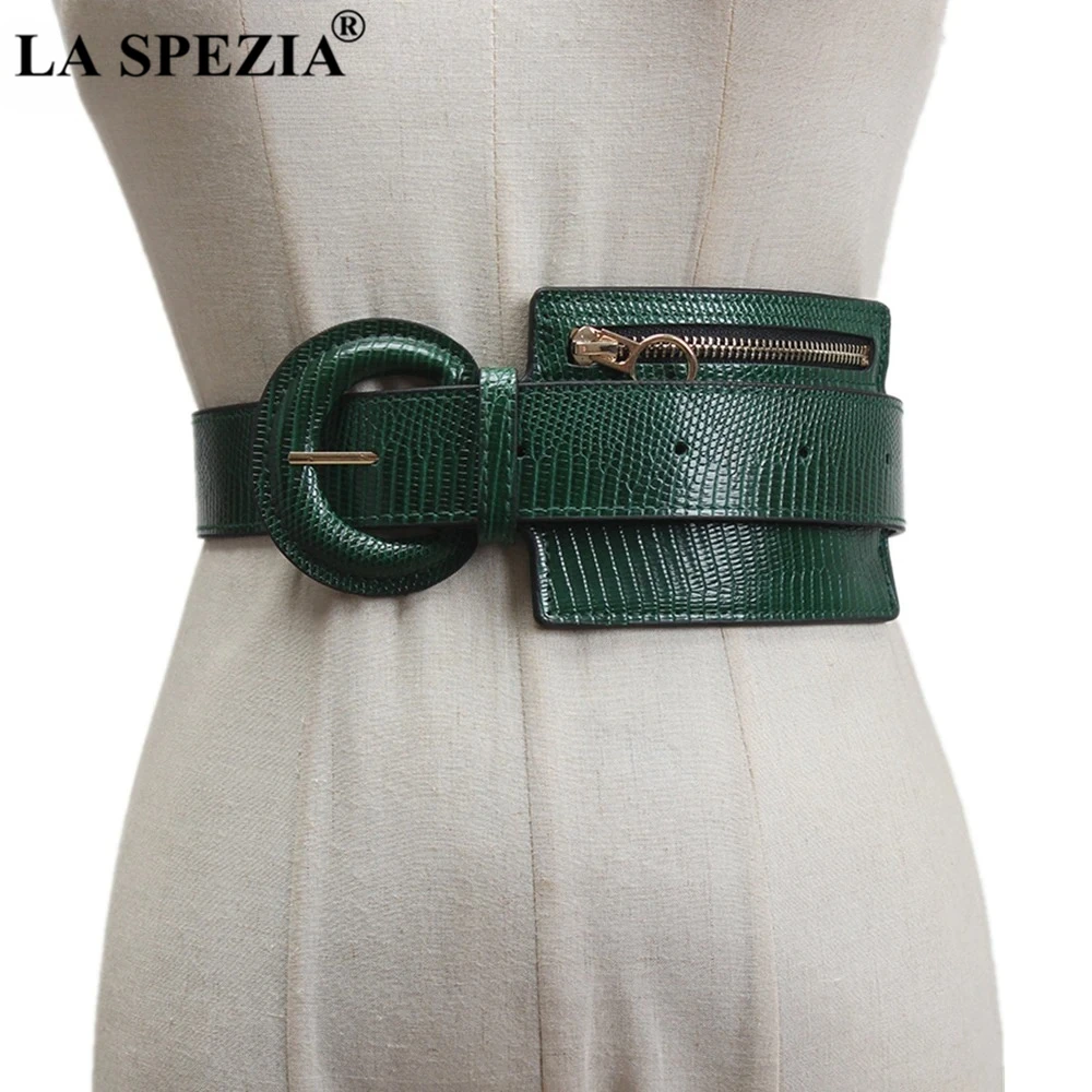 新しいデザインのグリーンレディースベルト、バッグ付き、ヴィンテージ女性デザイナーベルト、レザーファニーパックベルト、女性用ウエストバンド、ドレスブランド用