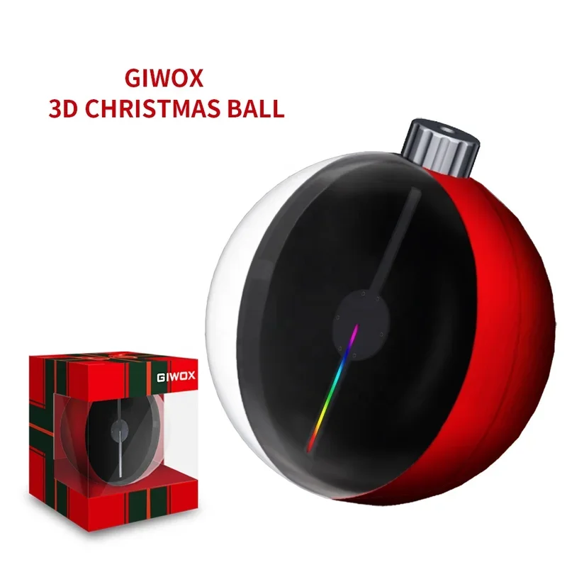 12 Ball Shaped Lights With 3D HOLOGRAM Display Decoration Supplies And Gifts Ideas