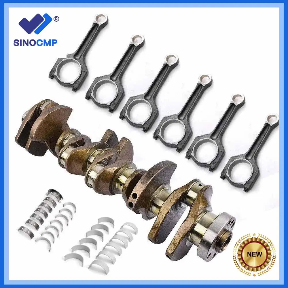 

N55 3.0L Engine Crankshaft w/ 6pcs Con Rods & Bearings Set 7580483 11 24 7 624 615 For BMW X1 X4 X5 X6 135i 535i 640i 335i 435i