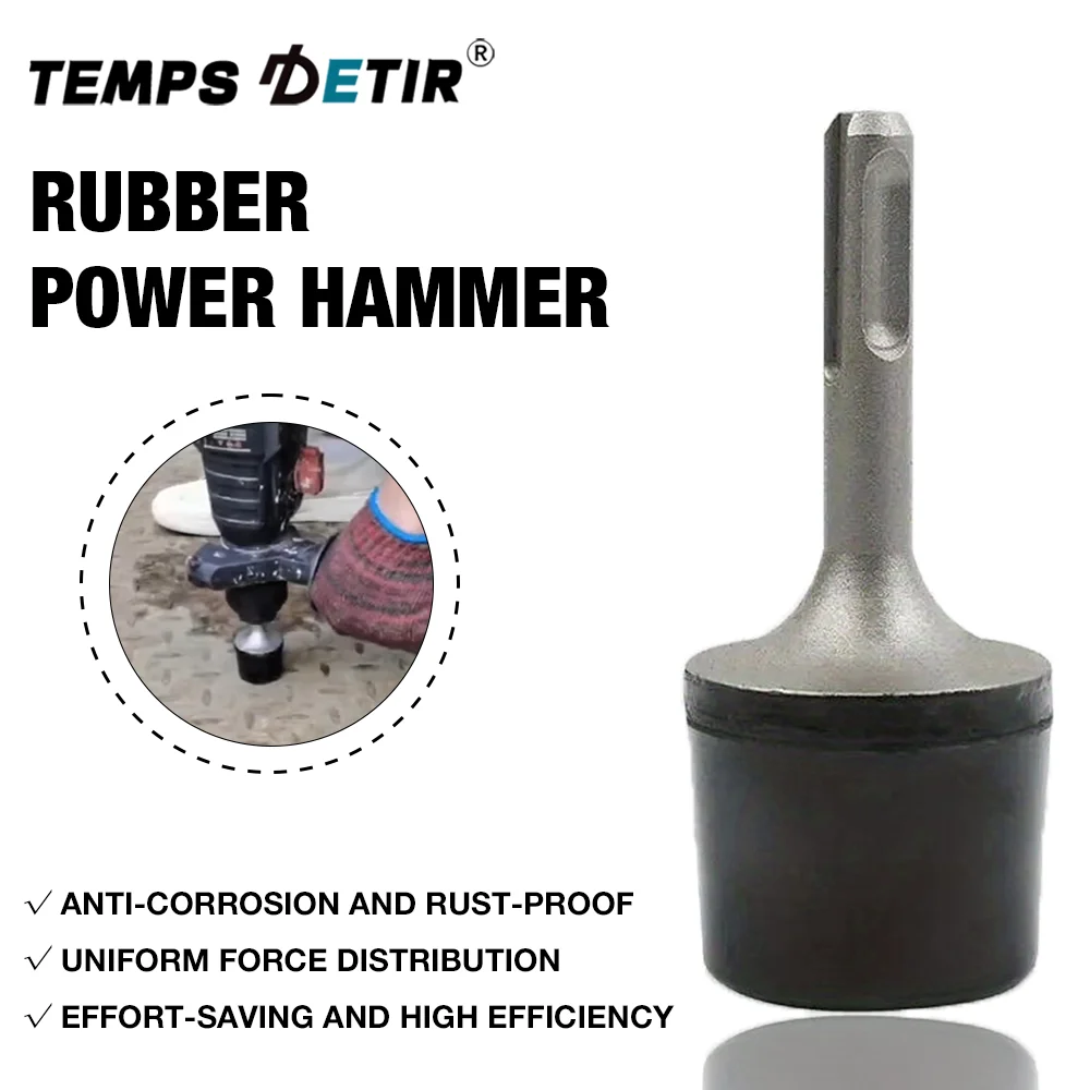 Electrician Rubber Hammer, SDS-PLUS Handle Metal Leveling Tool Rotary Hammer, Automotive Sheet Metal Tool Power Tool Accessories