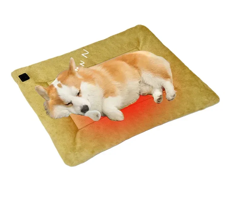 Pet Heating Pad Dog Electric Bed Cat Charging Heating Warm Blanket Cat Kennel Bed Luxury