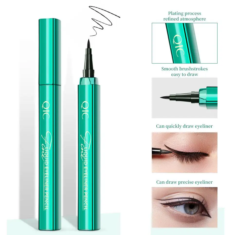 Emerald Green Eyeliner Pencil Waterproof Sweat-proof Long-lasting Makeup Without Smudge