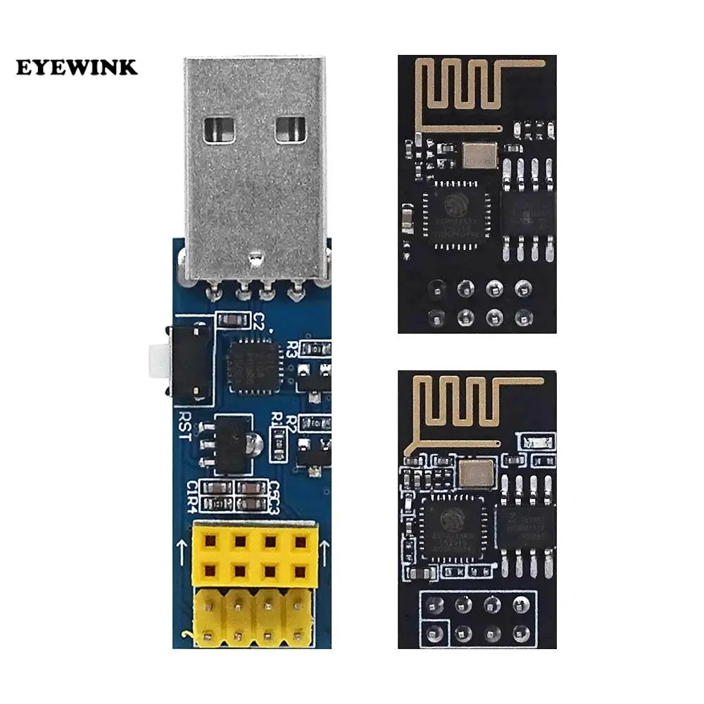 Esp8266 ESP-01 ESP-01S firmware burning WiFi module downloader ESP link v1 0