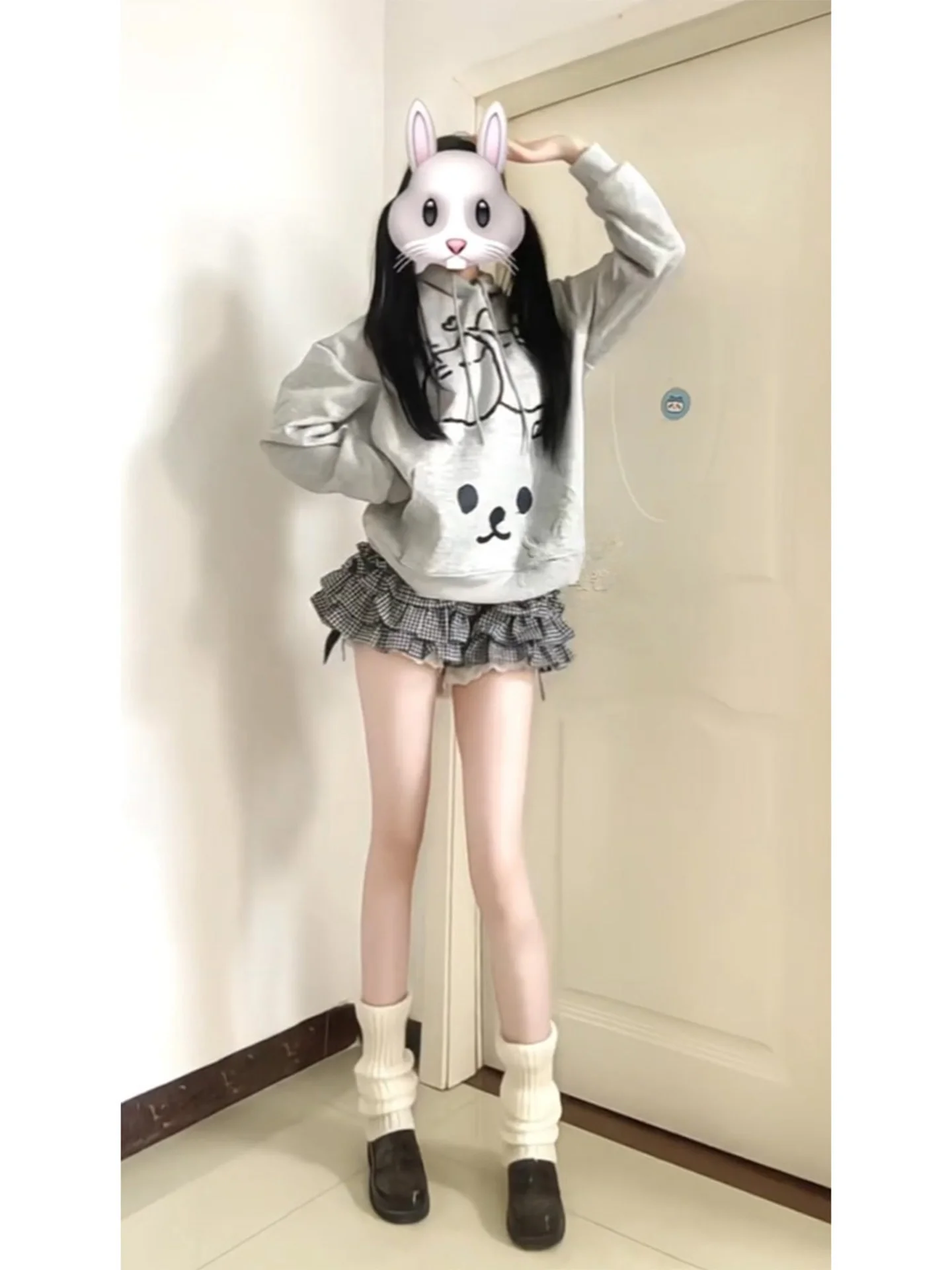 لوليتا اليقطين السراويل تنورة المرأة ربيع الخريف اليابانية Sle Fre لطيف الدانتيل منقوشة متعدد الطبقات رقيق تنورة عالية الخصر كعكة...