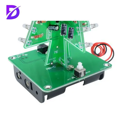 Kit d'arbre de noël Flash – Module d'affichage LED DIY avec 36 LED, petite taille, Installation facile, Durable pour la décoration de la maison