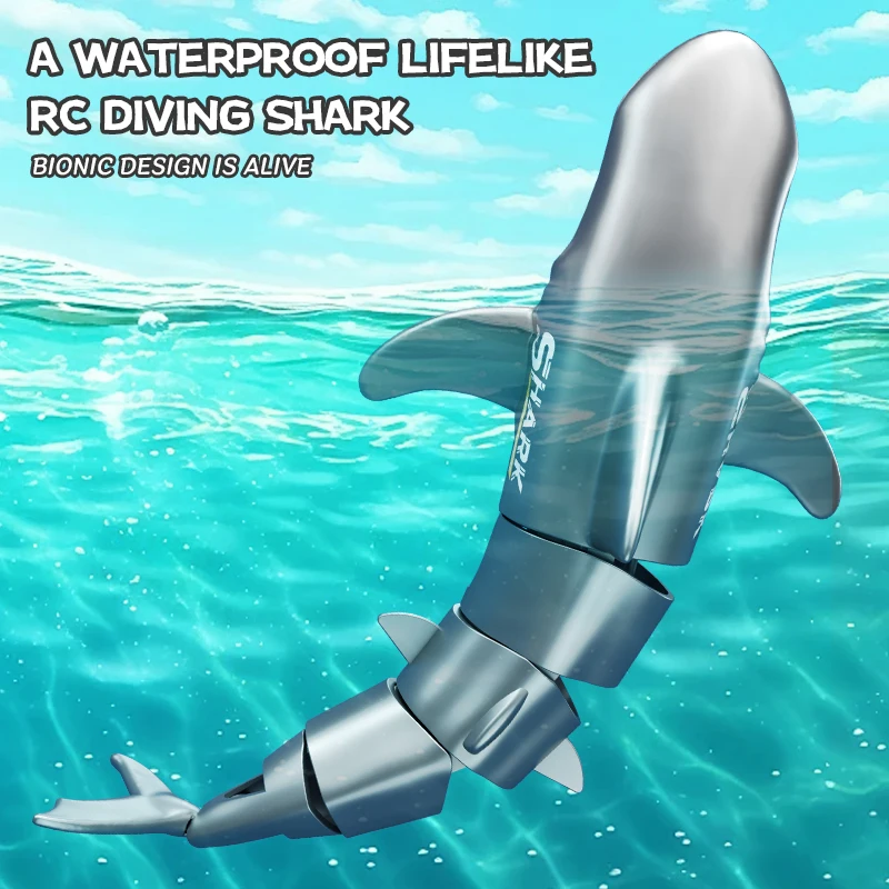 RC Zwemmen Speelgoed Afstandsbediening Vis Duiken Haai Elektrische Bionische Schommelstoel Dubbele Propeller Onderwater