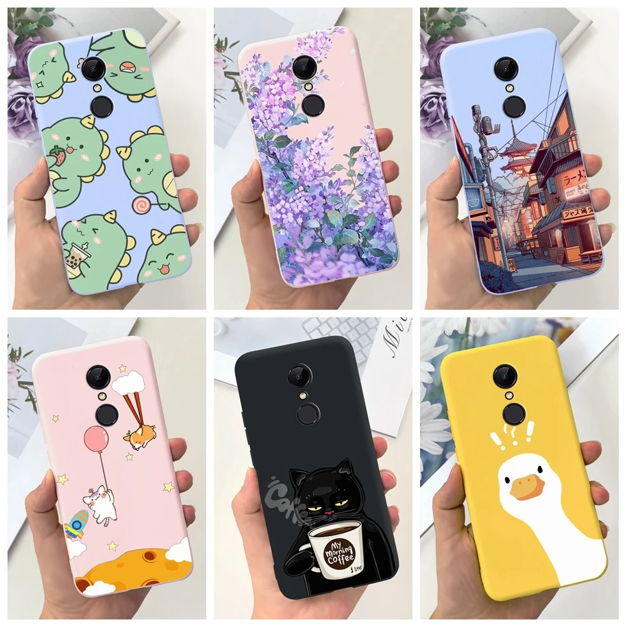 Phone Case For Xiaomi Redmi 5 / 5 Plus Cover Cute Cartoon Soft Silicone TPU Back Case For Xiaomi Redmi 5 Plus Cases Redmi5 Coque