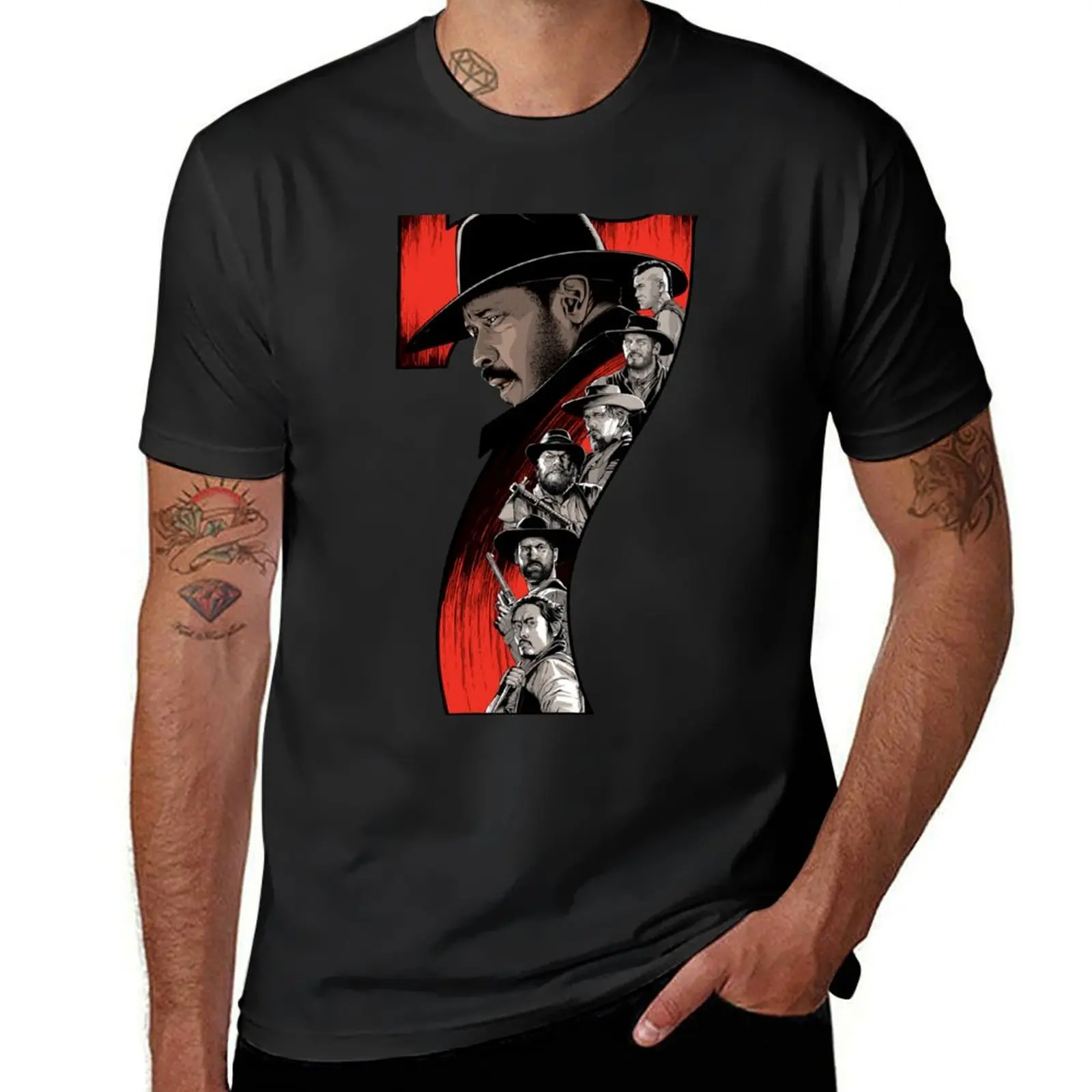 The Magnificent Seven T-Shirt customs design your own animal prinfor boys vintage clothes t shirts for men pack