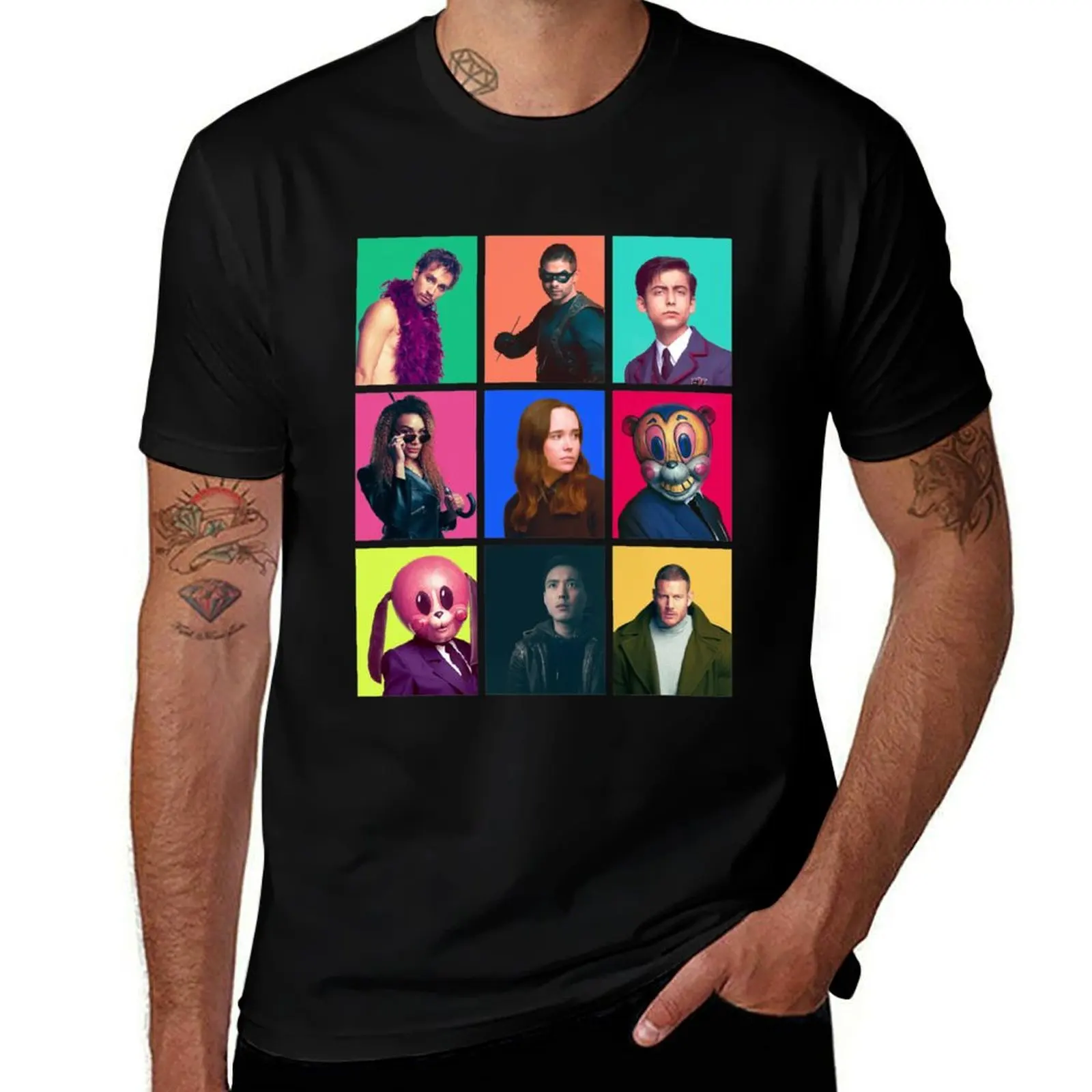 

The Umbrella Academy - Character Collage T-Shirt funny costumes customs summer clothes cotton t shirt men