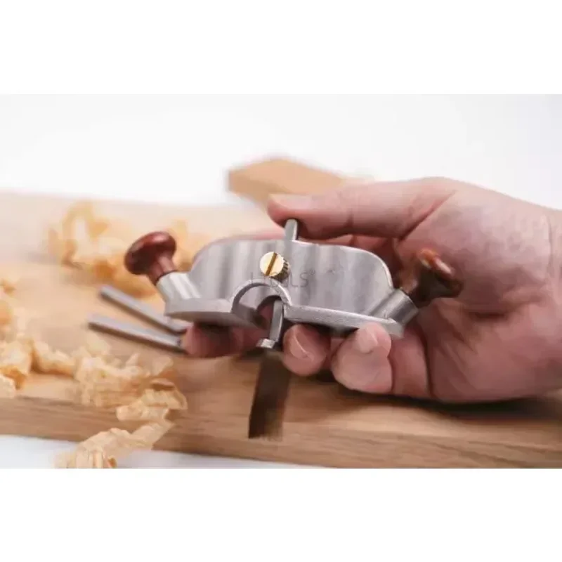 Woodworking Planer Handheld Small Bottom Cleaning Router Plane with Adjustment Knob Manual Slotting Planer DIY Tool