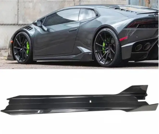 

Body Kits For Lamborghini Huracan LP580 LP610 2014-2020 Real Carbon Fiber Side Skirts Aprons Extension Lip