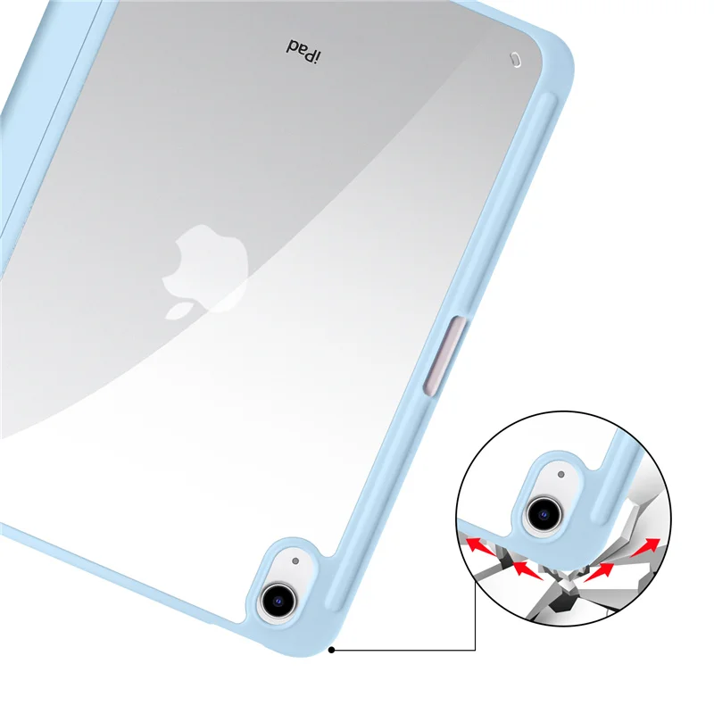 Case For iPad 10 2022 10th Generation 10.9 Clear Hard PC Back Shell Funda Capa For Apple iPad 10th Generation Cover A2757 A2777