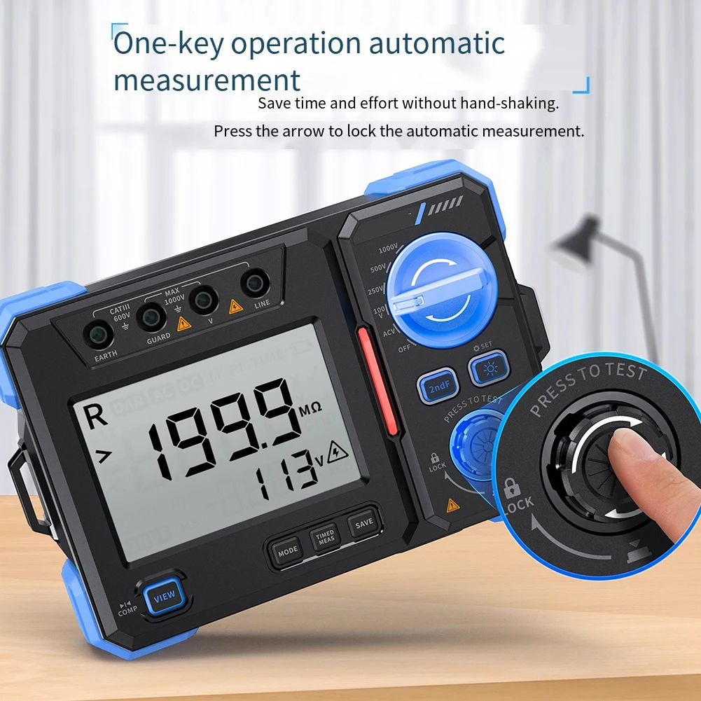 For Electrical Testing High-precision Tester Insulation Resistance Tester Automatic Insulation Measurement Device