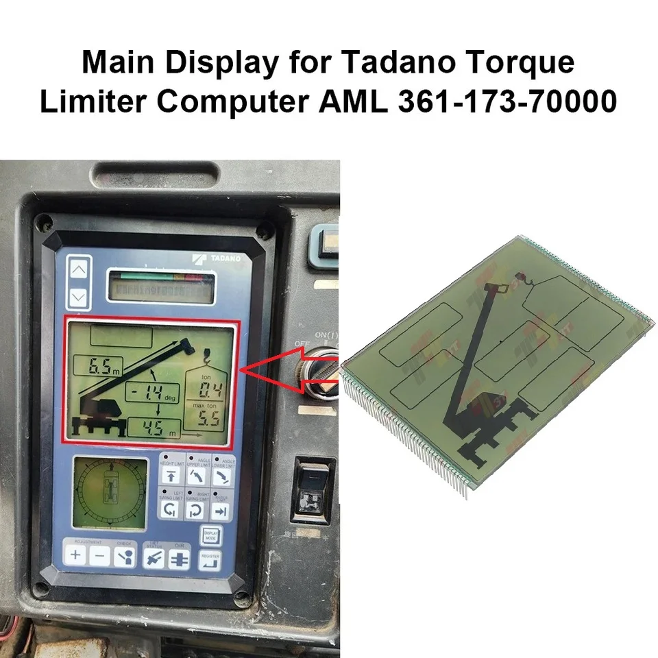 Machinery Models GT550E and GR550EX Display for Tadano Torque Limiter Computer AML 361-173-70000
