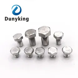 M3 M4 M5 M6 M8 M10 M12 M14 M16 A2-70 304 Stainless Steel Metric Thread DIN933 Outside Hex Head Bolt External Hexagon Head Screw