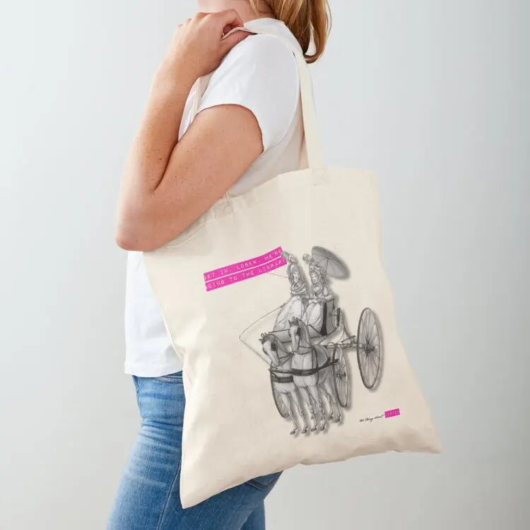 

Get in, loser. We're going to the library. Tote Bag Reusable bags reusable grocery bags Women bags Large for women