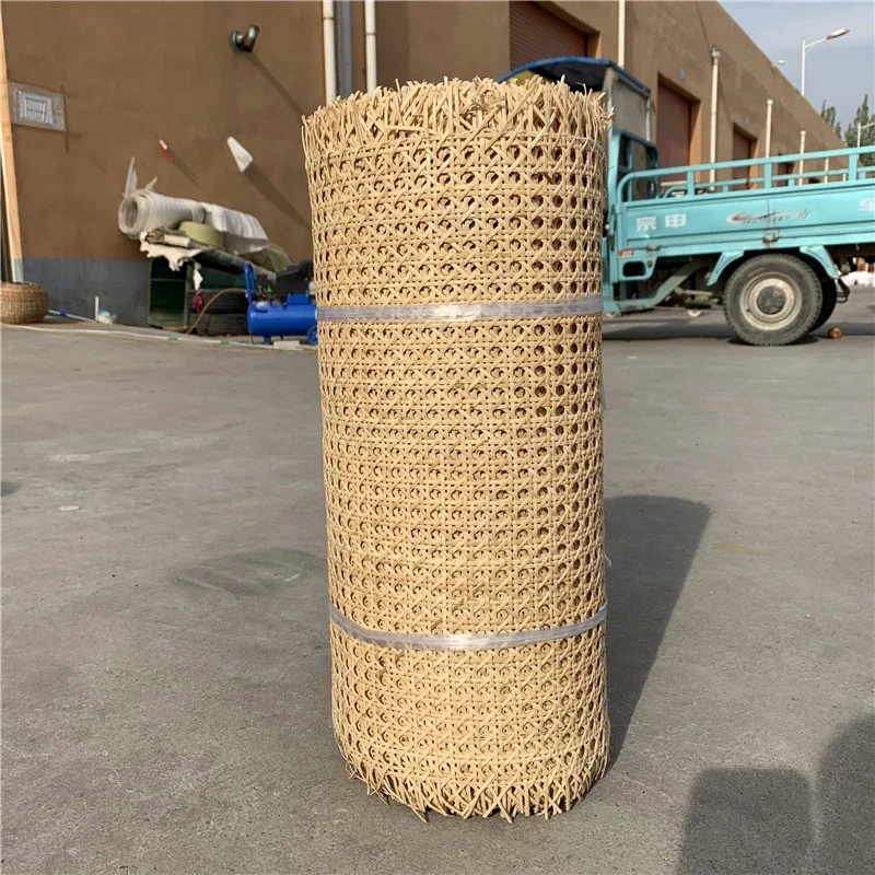 35-55CM Wide 0.5-2 Meters Length Real Indonesia Natural Rattan Octagonal Decoration Cane Webbing Decor Furniture Repair Material