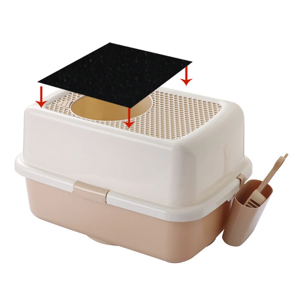 

1pcs Cat Litter Box Odor Replacement Charcoal Filters Activated Carbon Fiber Adsorbent Deodorizer For Dome All Shape