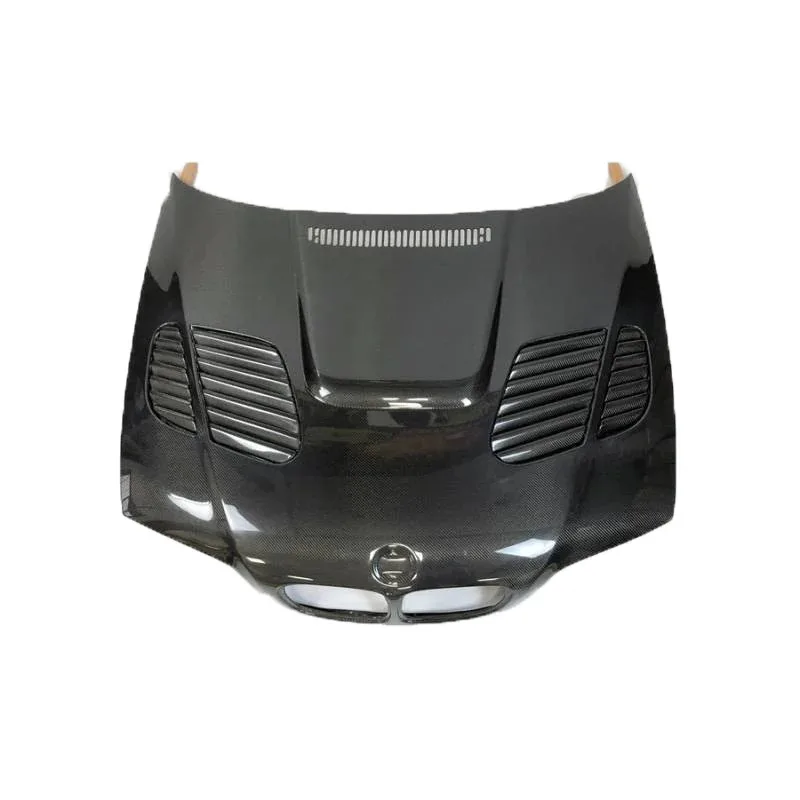 For BMW E46 Coupe 3 Series: Premium E46 M3 Carbon Fiber Front Engine Hood GTR Carbon Fit - view 3