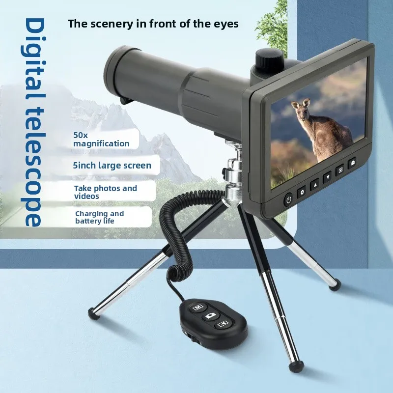 Digital telescope, large screen photography and video, high power and high definition fishing, watching fish floats