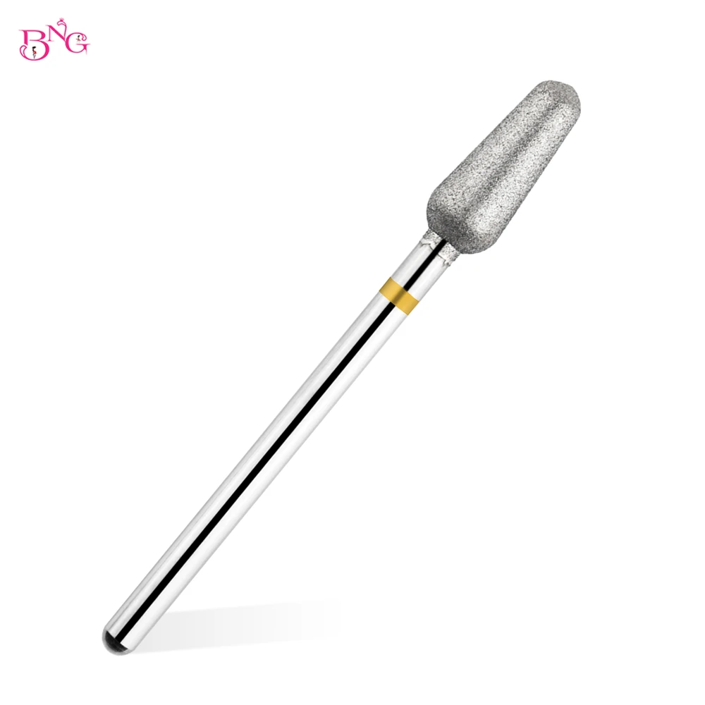 BNG Diamond E-File Nail Drill bit for Manicure Pedicure Russian Electric File bits Large Cone Professional Salon Quality bits