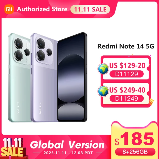 Smartphone Xiaomi Redmi Note 14 5G Global Version
