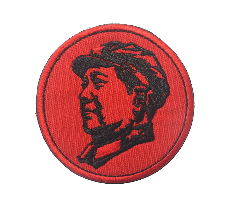 Che Guevara presidente Mao Head Patch ricamato Hook and Loop Patch per abbigliamento Armband Tactical Military Morale Badge