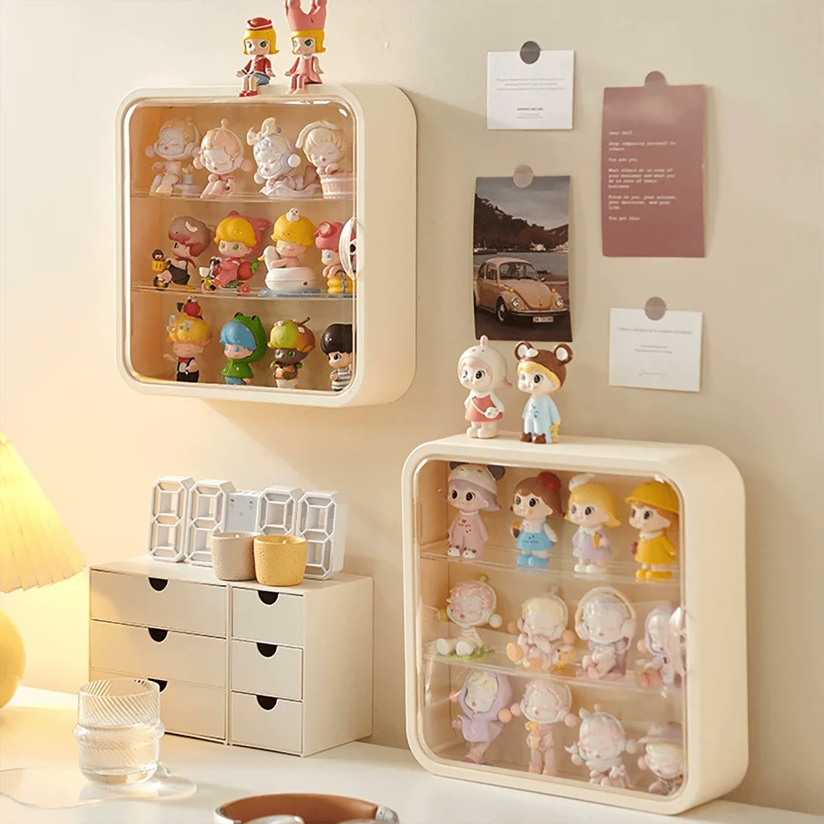 1/3pcs-Blind Box Kit Display Unabhängiger transparenter Organizer für Home Decor Collection Display Organizer Display Box