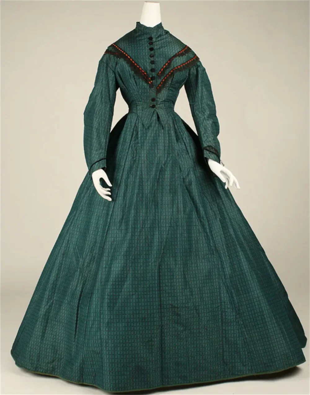 Revolution Georgian Era Victorian Ball Gown Historical Civil War Southern Belle Dress Green Ball Gown Custom Made