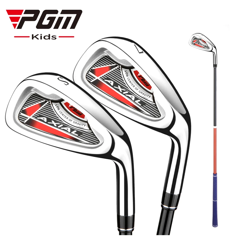 PGM 7 Irons Golf Clubs for Boys Girls Beginners Practicing Class Upgraded Surface and High Elasticity Exercise Club JRTiG003