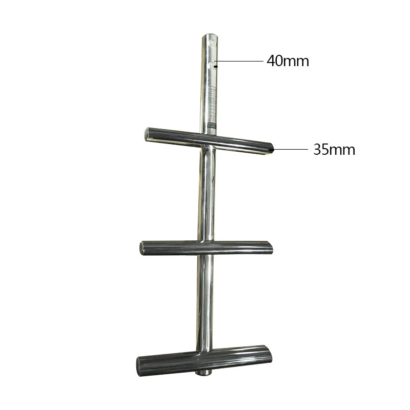 

3-ступенчатая телескопическая лестница для плавания STTL из нержавеющей стали для лодок/яхт/корабельного оборудования