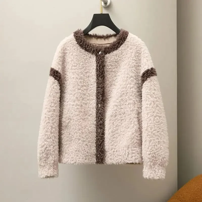 

Women's New Style Pellet Lamb Velvet Warm Fashionable Coat